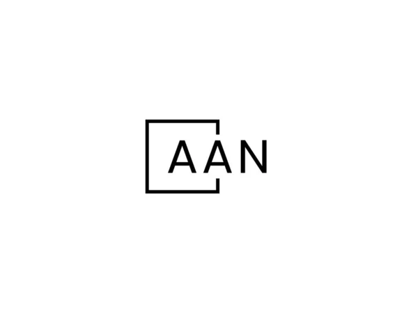 Векторный Шаблон Логотипа Aan — стоковый вектор