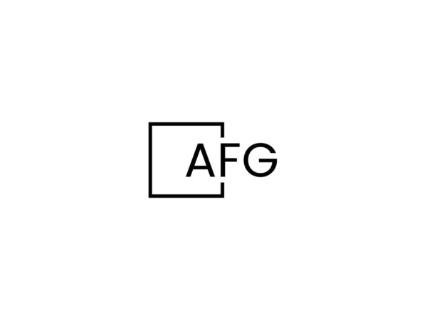 Πρότυπο Φορέα Σχεδιασμού Λογότυπου Γραμμάτων Afg — Διανυσματικό Αρχείο