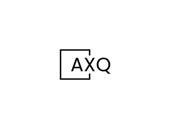 Axq Písmena Izolovaná Bílém Pozadí Vektorové Logo — Stockový vektor