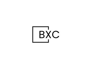 BXC harfleri logo tasarım vektör şablonu