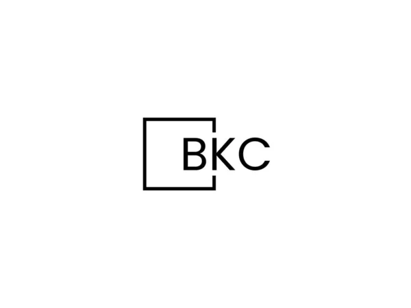 Beyaz Arkaplan Vektör Logosunda Bkc Harfleri Izole Edildi — Stok Vektör