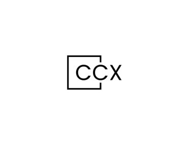 ccx harfleri beyaz arkaplan, vektör logosu üzerinde izole