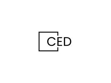 Beyaz arkaplanda izole edilmiş harfler, vektör logosu