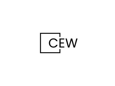 Beyaz arkaplanda izole edilmiş Cece harfleri, vektör logosu