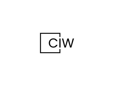 Beyaz arkaplanda izole edilmiş sivil harfler, vektör logosu