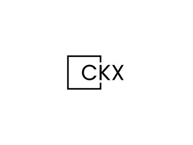 ckx harfleri beyaz arkaplanda izole edildi, vektör logosu