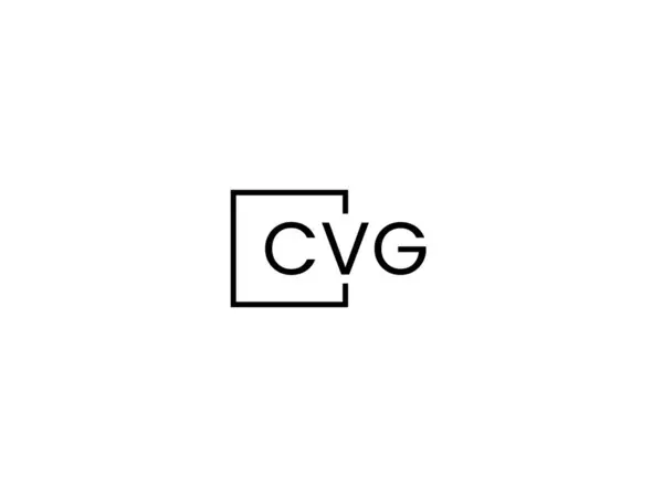 Letras Cvg Aisladas Sobre Fondo Blanco Logotipo Vectorial — Archivo Imágenes Vectoriales