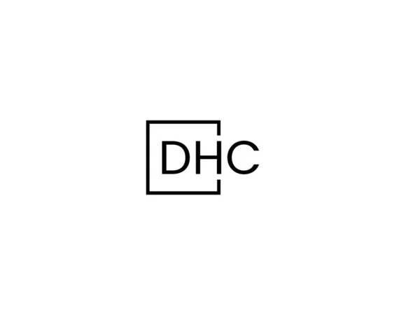 Písmena Dhc Izolovaná Bílém Pozadí Vektorové Logo — Stockový vektor