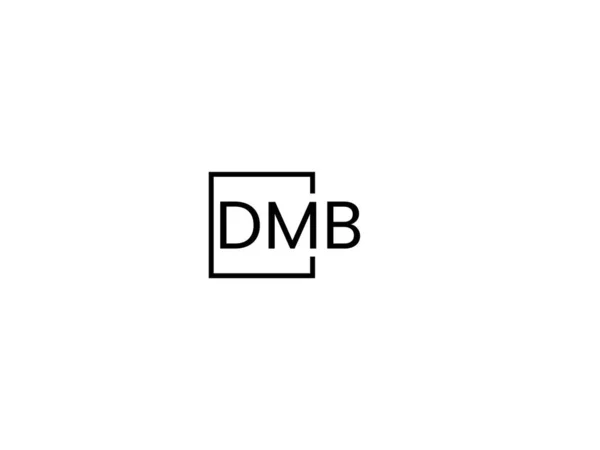 Dmb文字ロゴデザインベクトルテンプレート — ストックベクタ