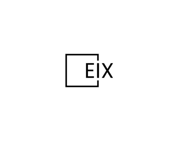 Lettres Eix Isolées Sur Fond Blanc Logo Vectoriel — Image vectorielle