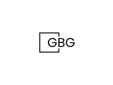 GBG harfleri logo tasarım vektör şablonu