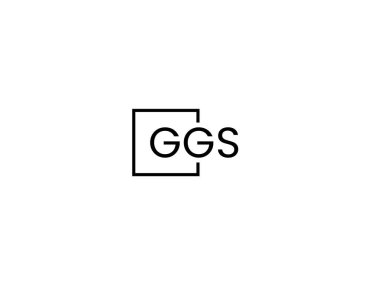 GGS harfleri logo tasarım vektör şablonu