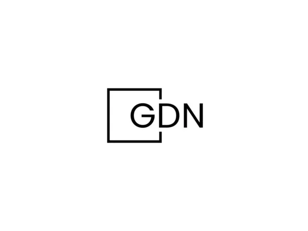 Gdn Letters Logo Ontwerp Vector Template — Stockvector