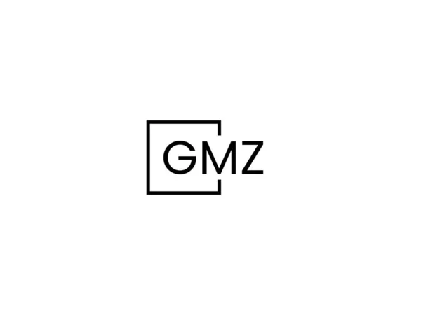 Gmz Літери Дизайн Логотипу Векторний Шаблон — стоковий вектор