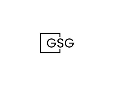 GSG harfleri logo tasarım vektör şablonu
