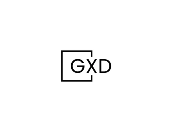 Gxd Buchstaben Logo Design Vektorvorlage — Stockvektor