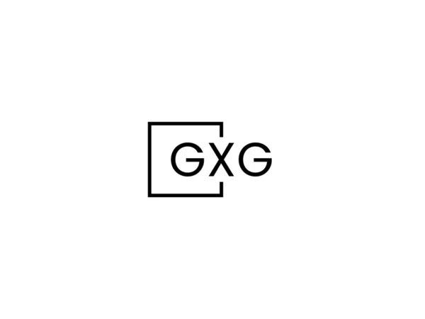 Plantilla Vectorial Diseño Logotipo Letras Gxg — Archivo Imágenes Vectoriales