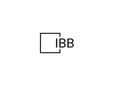 Beyaz arkaplanda izole edilmiş harfler, vektör logosu