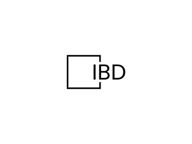 Beyaz arkaplanda izole edilmiş harfler, vektör logosu