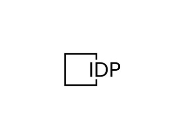 Beyaz arkaplanda izole edilmiş harfler, vektör logosu