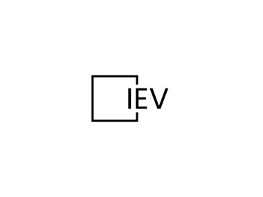 Beyaz arkaplanda izole edilmiş harfler, vektör logosu