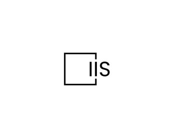 Beyaz arkaplanda izole edilmiş harfler, vektör logosu