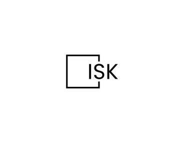 Beyaz arkaplanda izole edilmiş harfler, vektör logosu