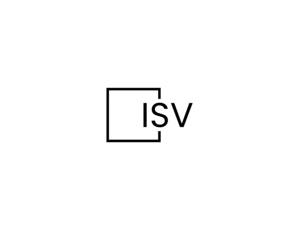 Bokstäver Isolerade Vit Bakgrund Vektor Logotyp — Stock vektor