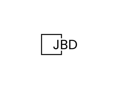 JBD harfleri logo tasarım vektör şablonu