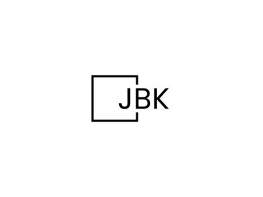 JBK harfleri logo tasarım vektör şablonu