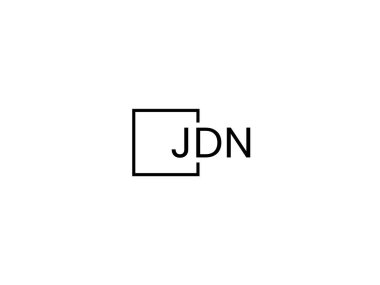 JDN harfleri logo tasarım vektör şablonu