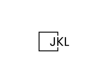 JKL harfleri logo tasarım vektör şablonu