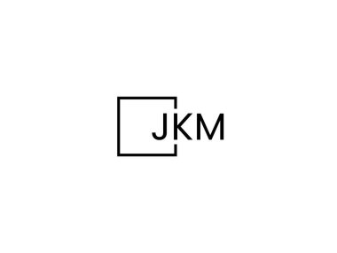 JKM harfleri logo tasarım vektör şablonu