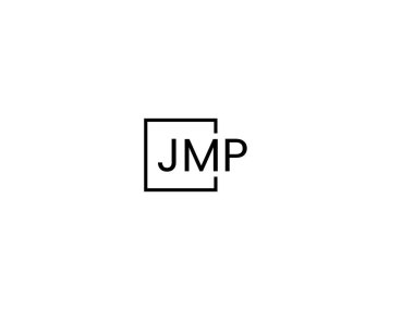 JMP harfleri logo tasarım vektör şablonu