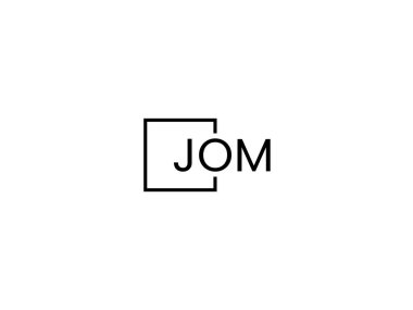 Çerçevedeki alfabe harflerinin vektör logosu tasarımı