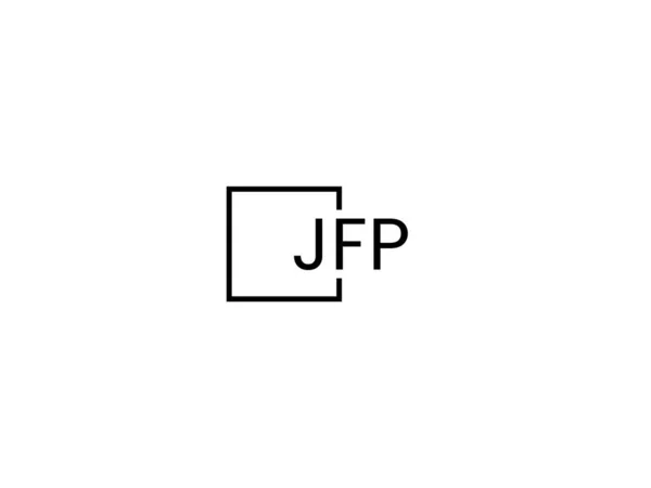 Plantilla Vector Diseño Logotipo Letras Jfr — Archivo Imágenes Vectoriales