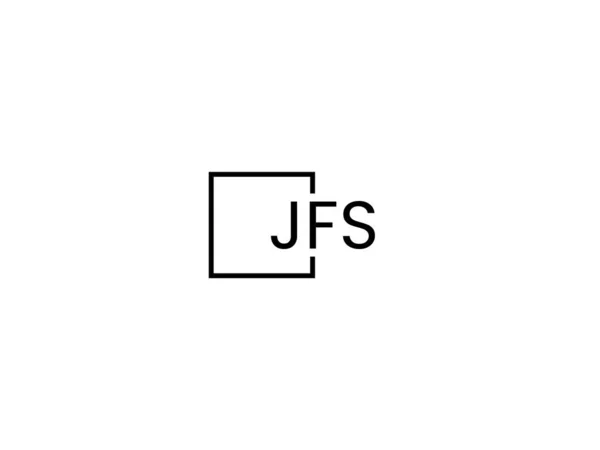 Plantilla Vector Diseño Logotipo Letras Jfs — Archivo Imágenes Vectoriales