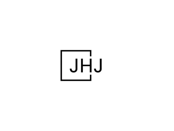Plantilla Vectorial Diseño Logo Letras Jhj — Archivo Imágenes Vectoriales