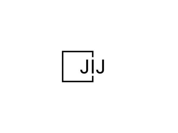 Plantilla Vector Diseño Logotipo Letras Jij — Archivo Imágenes Vectoriales