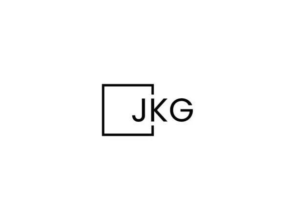 Jkg Літери Дизайн Логотипу Векторний Шаблон — стоковий вектор