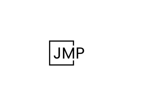 Jmp Buchstaben Logo Design Vektorvorlage — Stockvektor