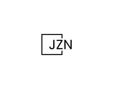 JZN harfleri logo tasarım vektör şablonu