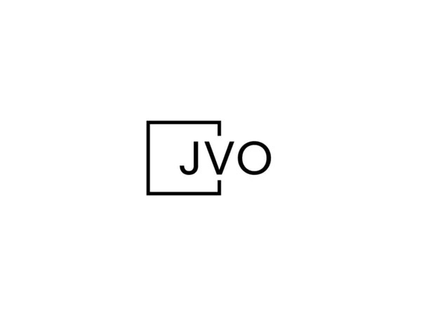 Дизайн Логотипу Літер Jvo Векторний Шаблон — стоковий вектор