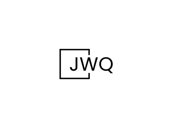 Jwq文字ロゴデザインベクターテンプレート — ストックベクタ