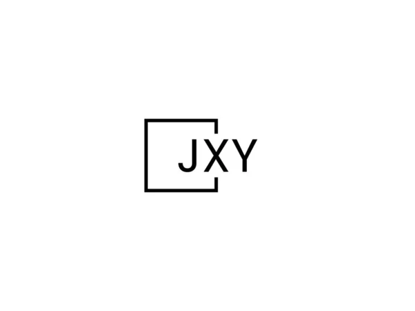 在白色背景 矢量标识上分离的Jxy字母 — 图库矢量图片