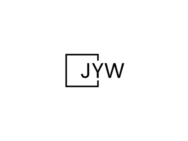 Jyw Buchstaben Logo Design Vektor Vorlage — Stockvektor