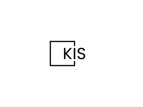 Kis Letters Geïsoleerd Witte Achtergrond Vector Logo — Stockvector