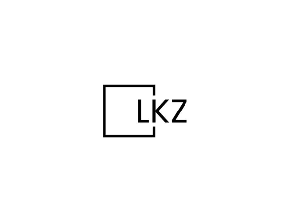 Lkz Letters Logo Design Vector Template — Stock Vector