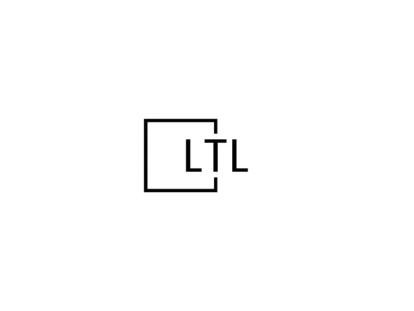 Ltl Γράμματα Λογότυπο Σχεδιασμό Διανυσματικό Πρότυπο — Διανυσματικό Αρχείο