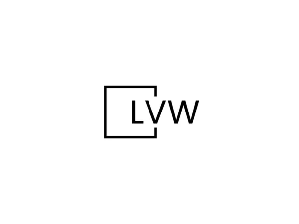 Letters Logo Ontwerp Met Moderne Stijl — Stockvector